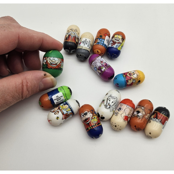 Mighty Beanz LOT OF 14 Frankenstein Unicorn Pirate Monkey Wizard Bear Boxer - Picture 2 of 10